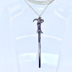Silver Plated  Voldemorts Wand Necklace!